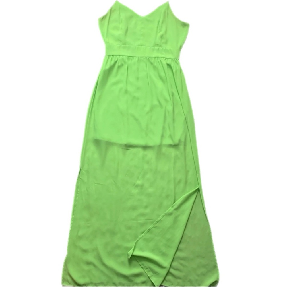 Maude Lime Green Maxi Dress